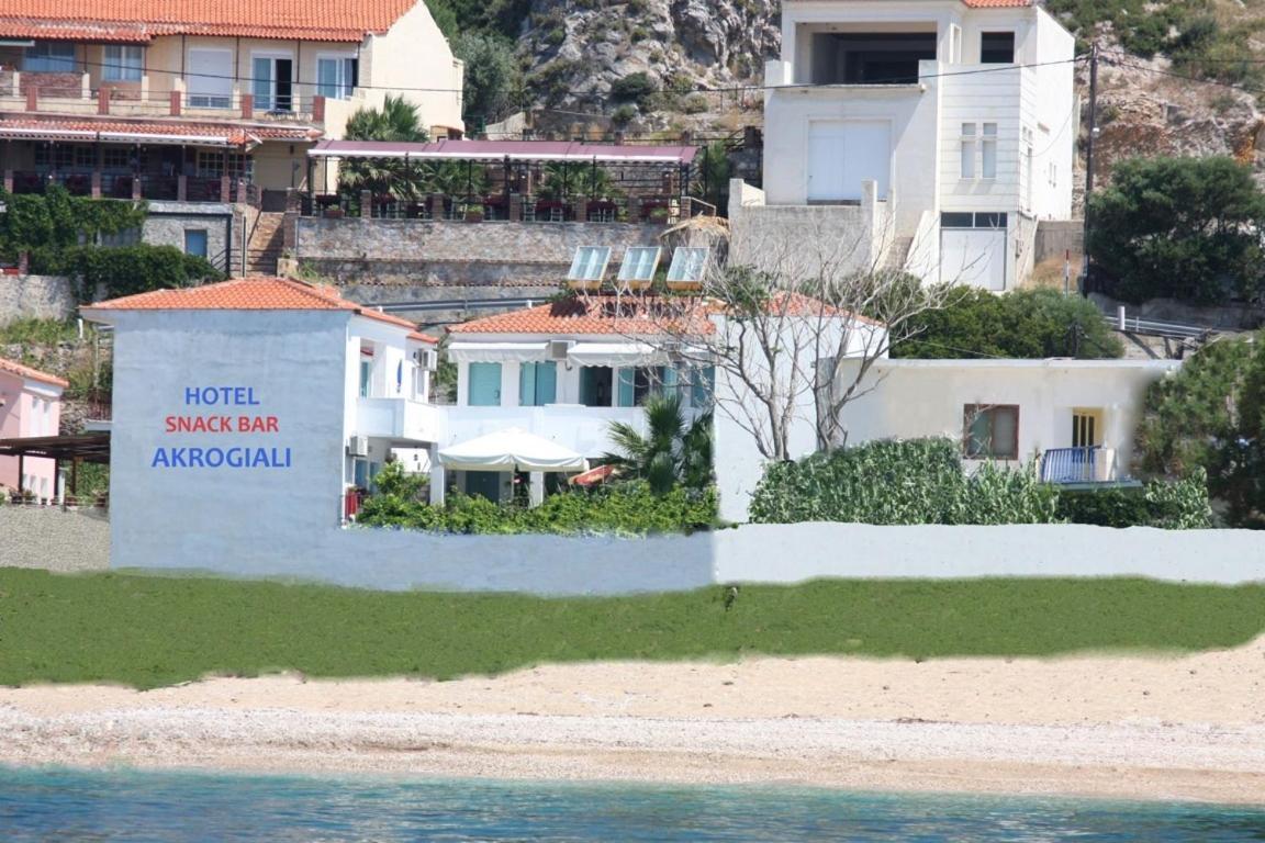 Akrogiali Hotel Plomari Exterior foto