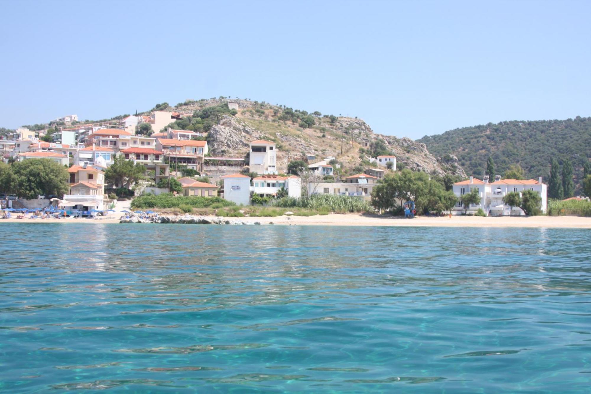 Akrogiali Hotel Plomari Exterior foto